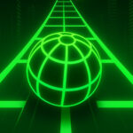 Pendenza con palla al neon
