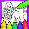Disegni da colorare di Anime Wolf Girl