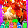 Gioco da colorare autunnale