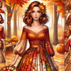 Gioco di moda autunnale per ragazze