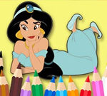 Libro da colorare: Principessa Jasmine