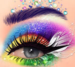 Truccatrice di bellezza Eye Art